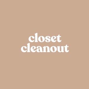 Closet clear out!